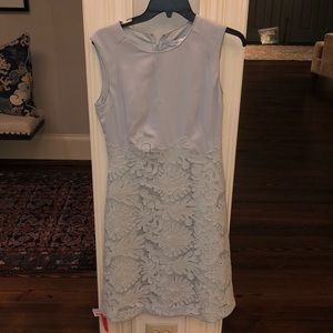 Lace fit and flare dress